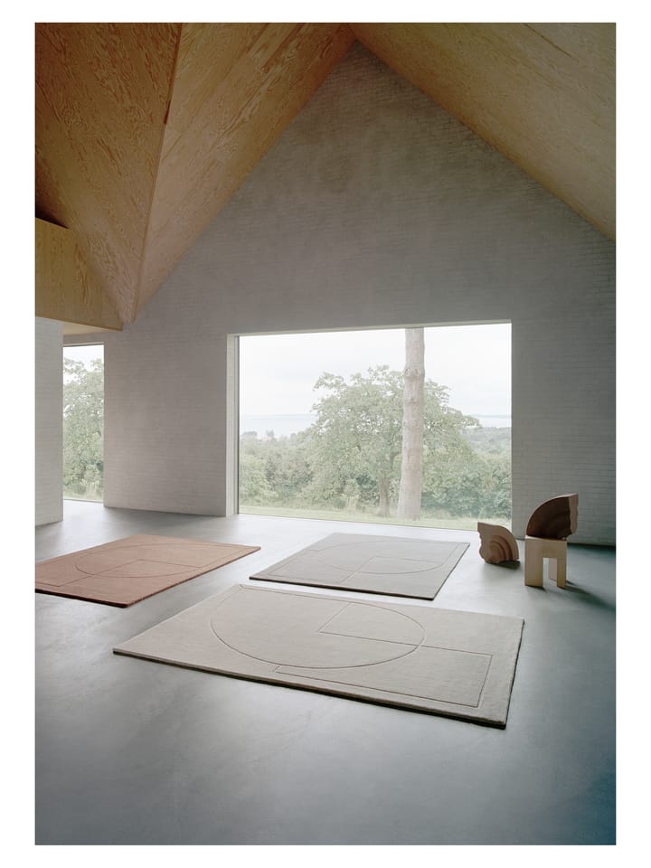 Alfombra de lana Lineal Poem, Beige, 140x200 cm Linie Design