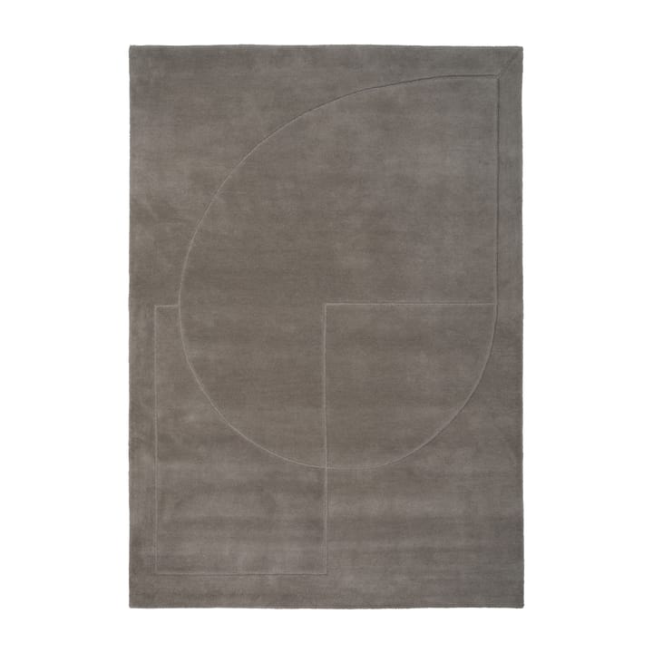 Alfombra de lana Lineal Poem - Grey, 140x200 cm - Linie Design