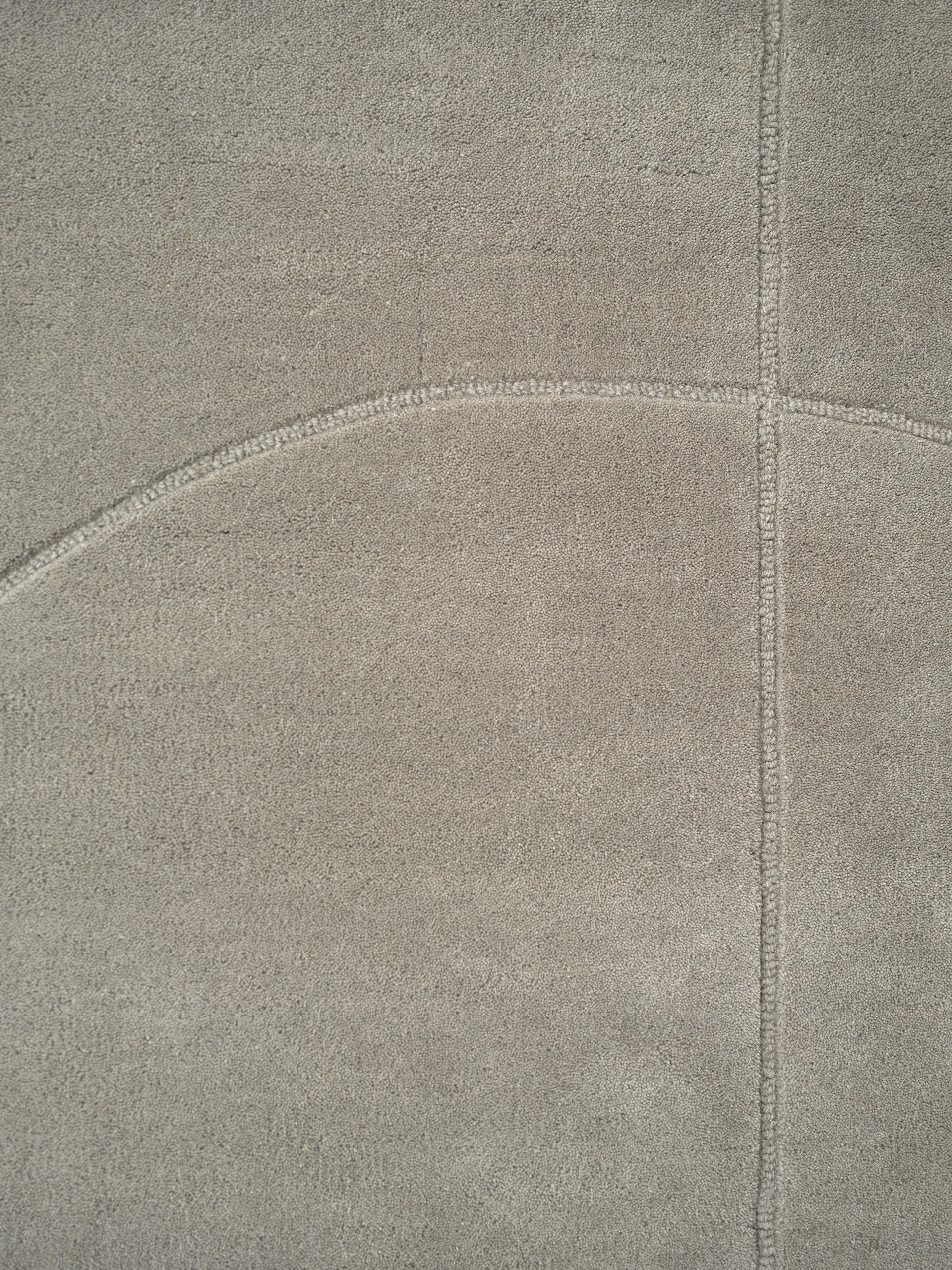 Alfombra de lana Lineal Poem, Grey, 140x200 cm Linie Design