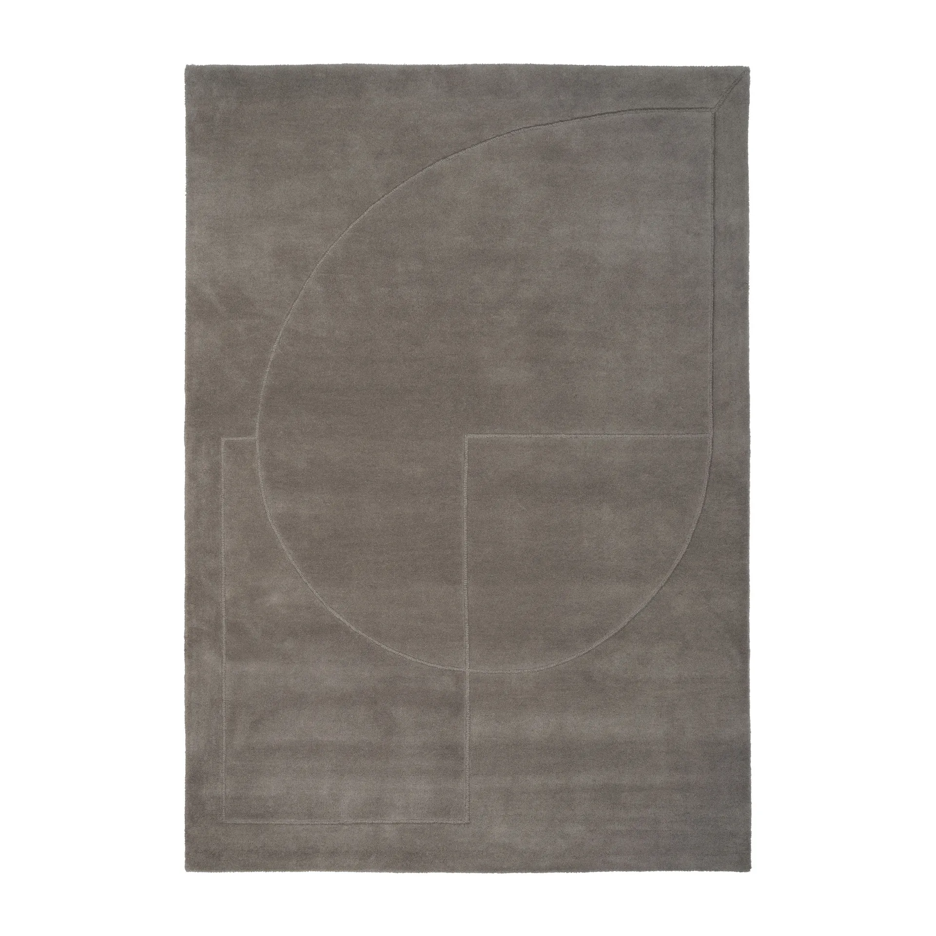 Alfombra de lana Lineal Poem, Grey, 200x300 cm Linie Design