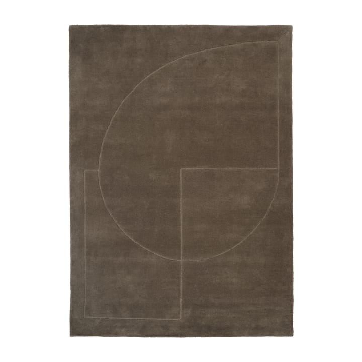 Alfombra de lana Lineal Poem - Moss, 170x240 cm - Linie Design