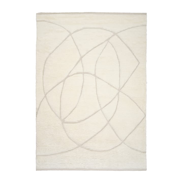 Alfombra de lana Lineal Sweep - White, 140x200 cm - Linie Design