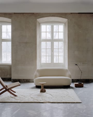 Alfombra de lana Lineal Sweep - White, 200x300 cm - Linie Design