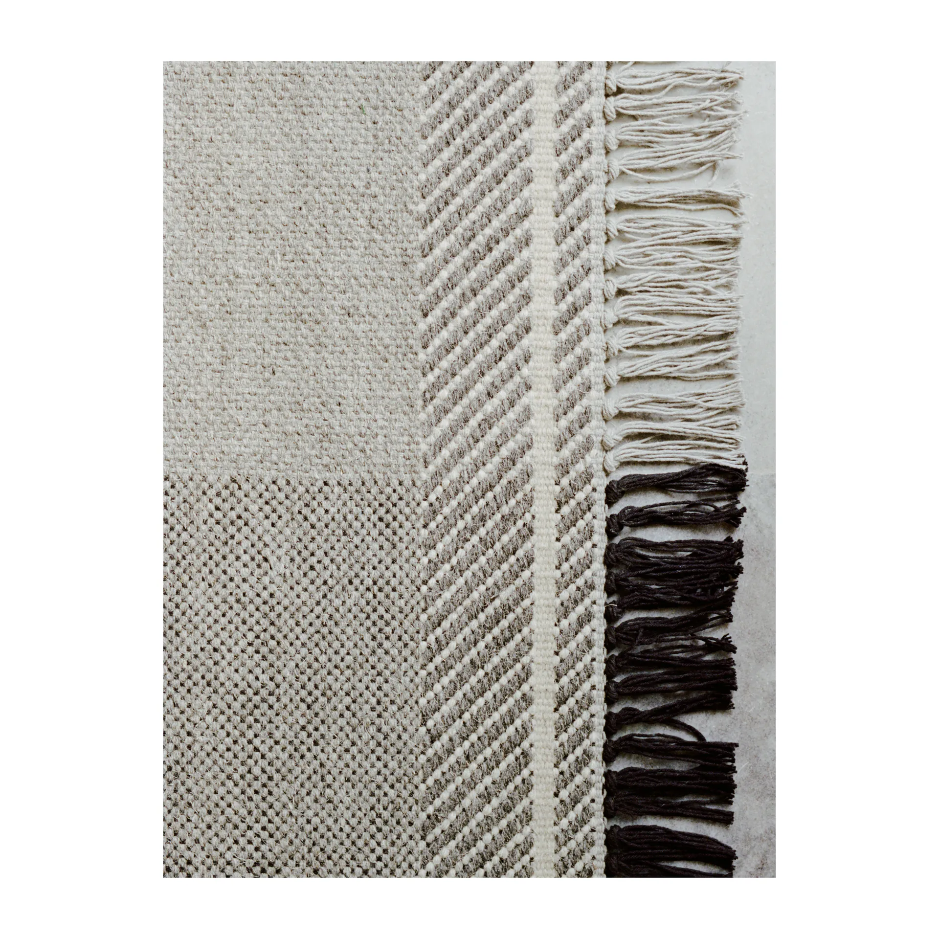 Alfombra de lana Mindful Soul 140x200 cm, Stone-beige Linie Design