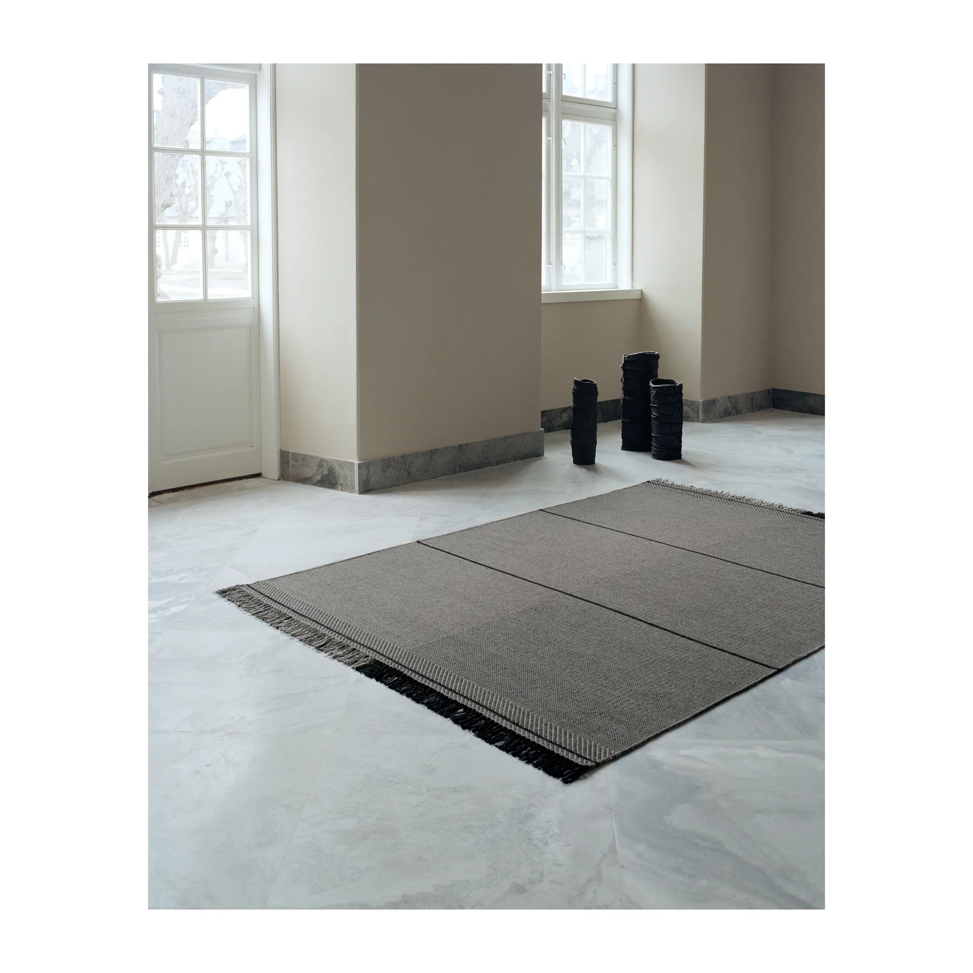 Alfombra de lana Mindful Soul 200x300 cm, Stone-grey Linie Design