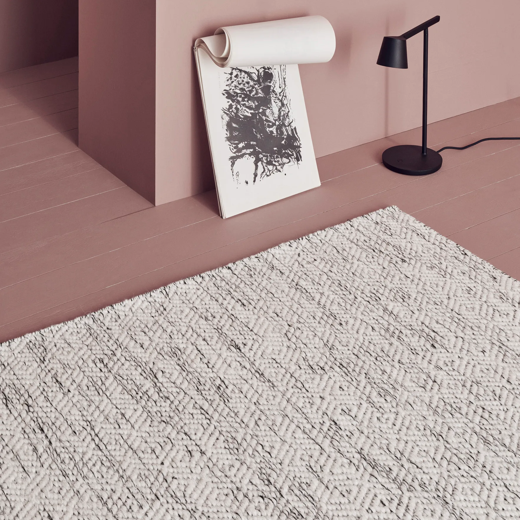 Alfombra de lana Nyoko 170x240 cm, White Linie Design