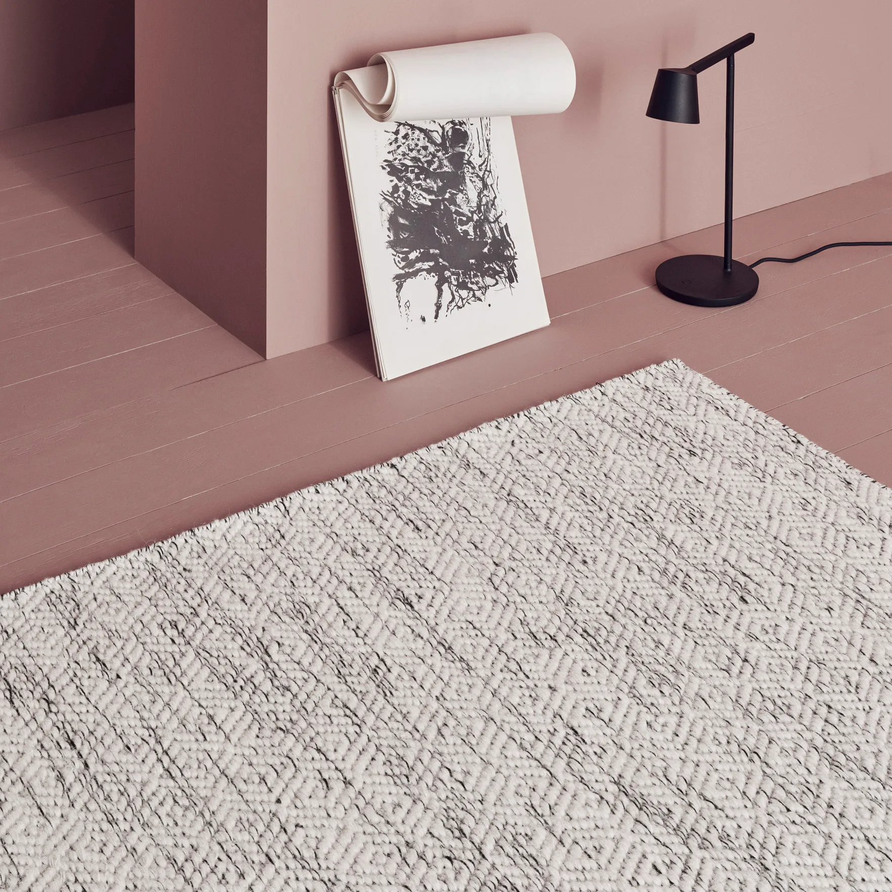 Alfombra de lana Nyoko 250x350 cm, White Linie Design
