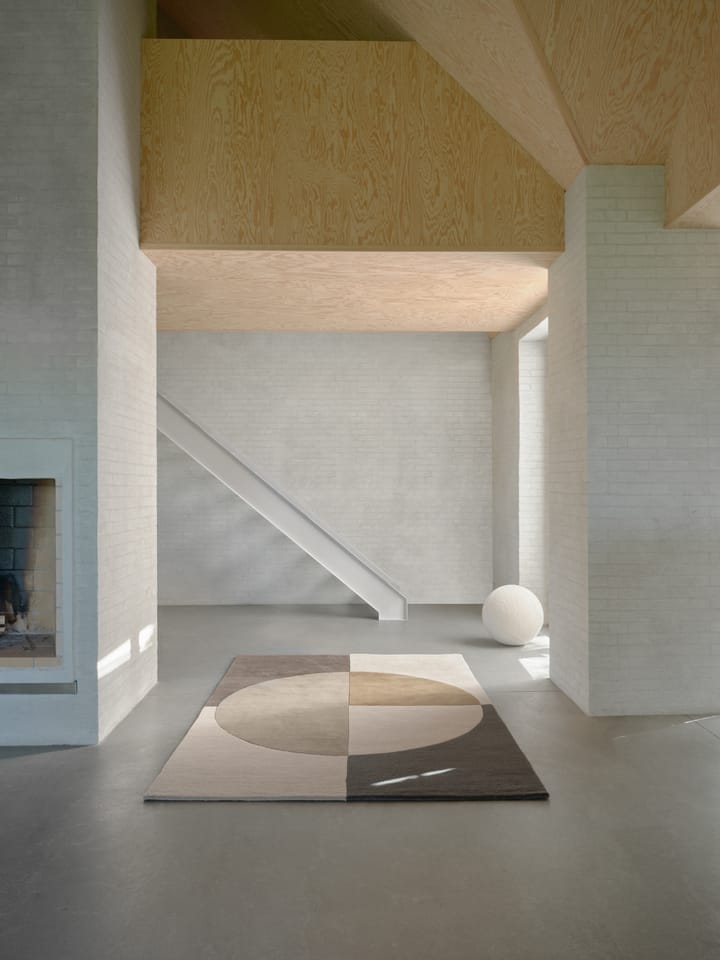 Alfombra de lana Radiality, Olive, 140x200 cm Linie Design