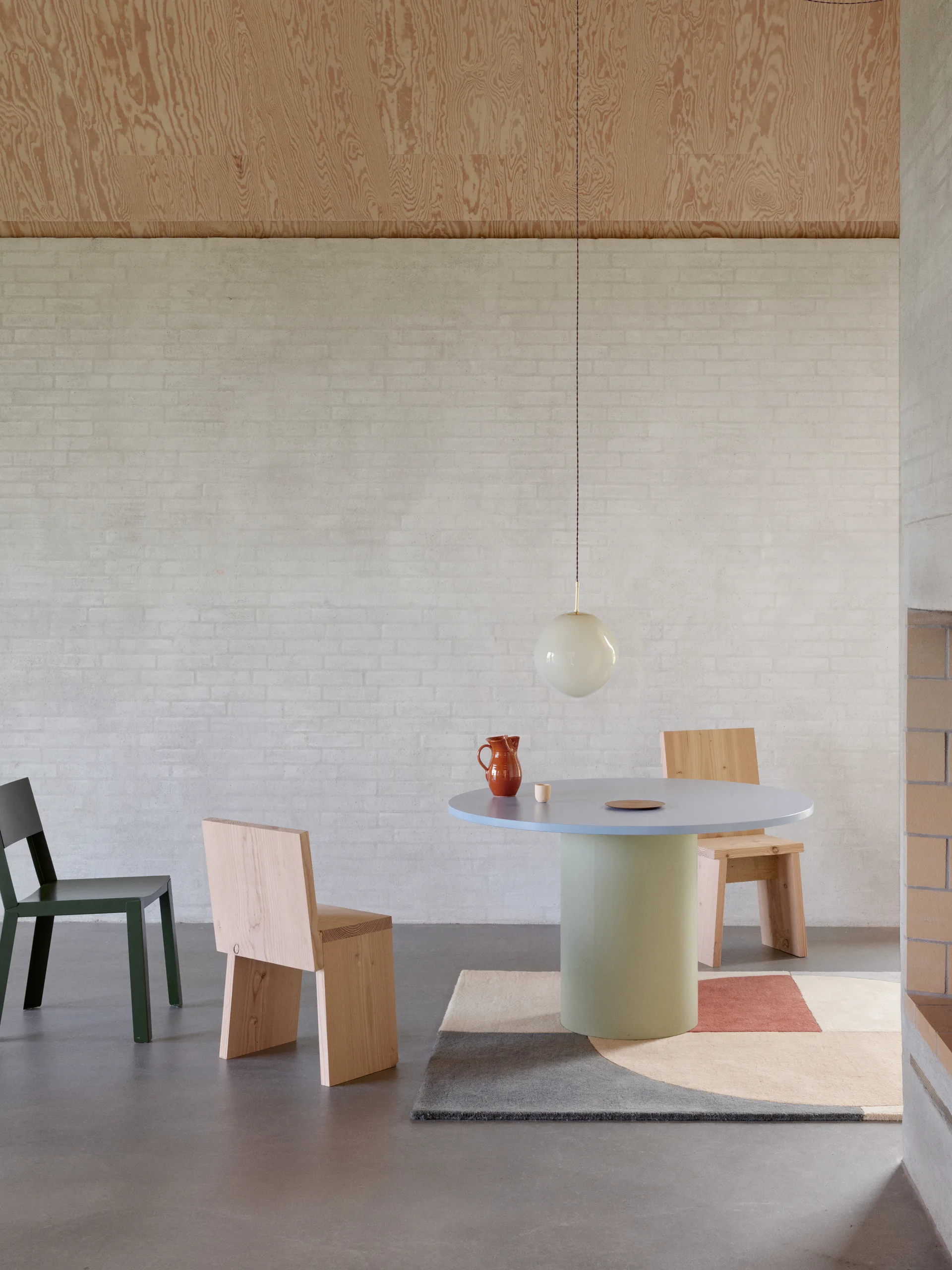 Alfombra de lana Radiality, Ruby, 170x240 cm Linie Design