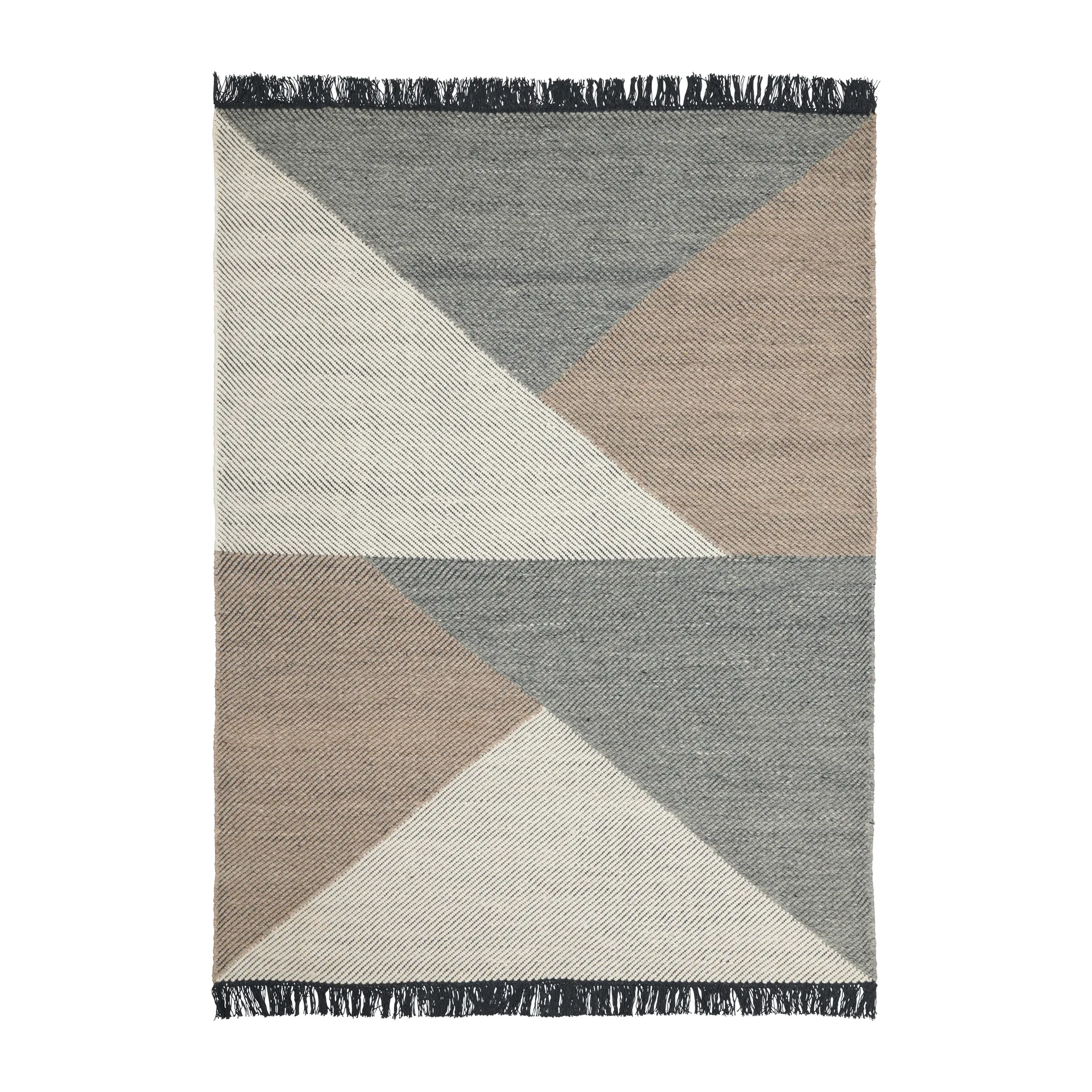 Alfombra de lana Skuld, Light grey, 140x200 cm Linie Design