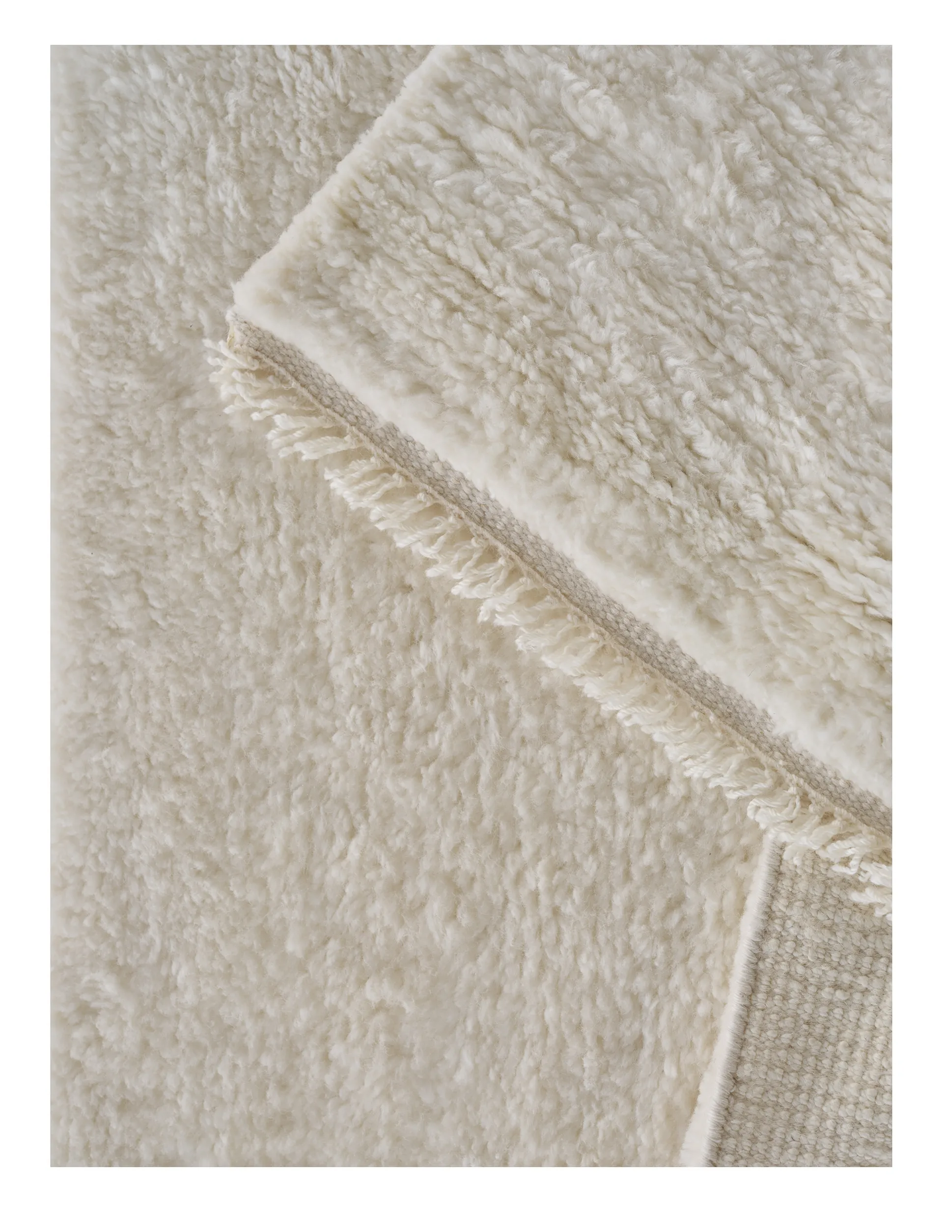 Alfombra de lana Soft Savannah, White, 250x350 cm Linie Design