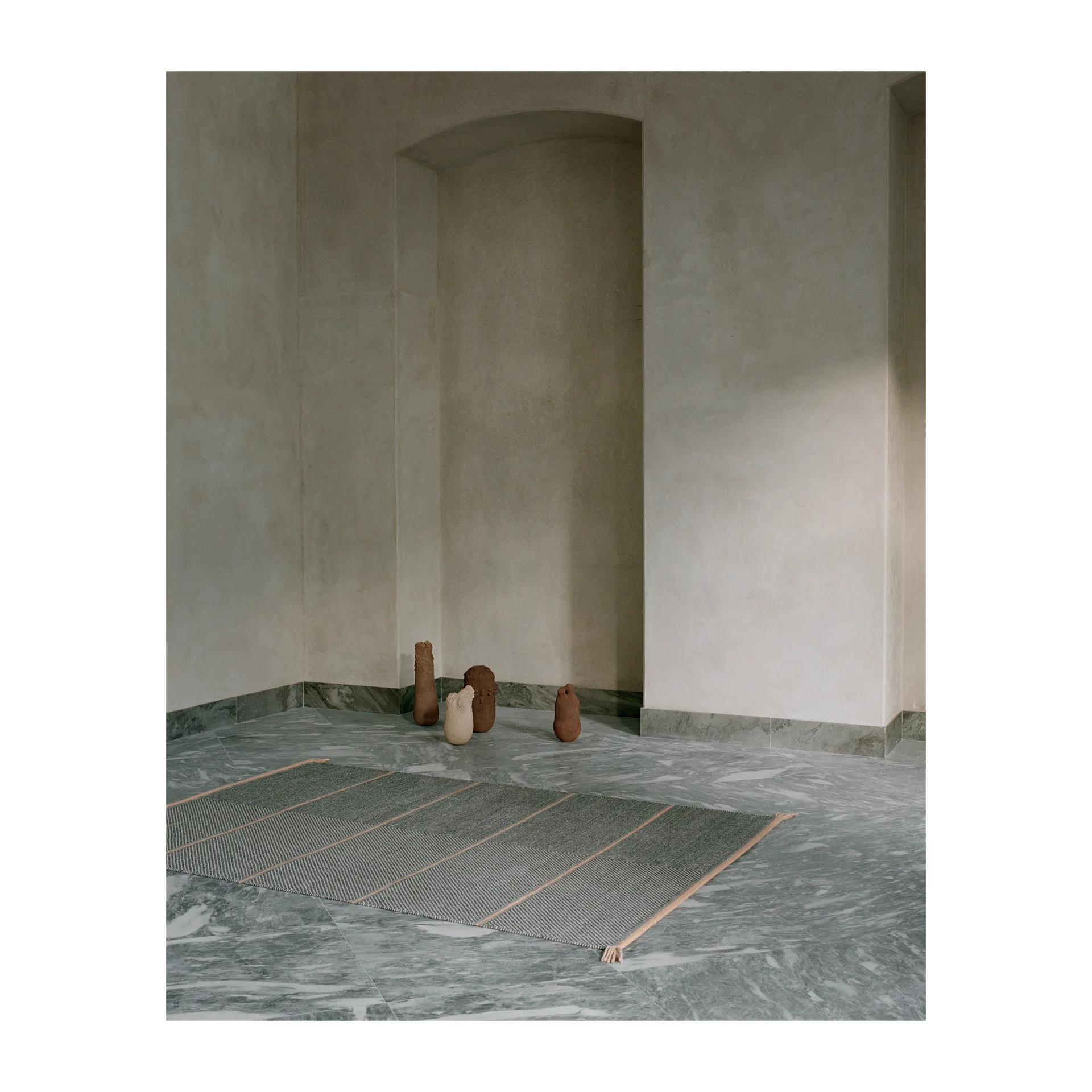 Alfombra de lana Vision Walk 170x240 cm, Grey-rose Linie Design