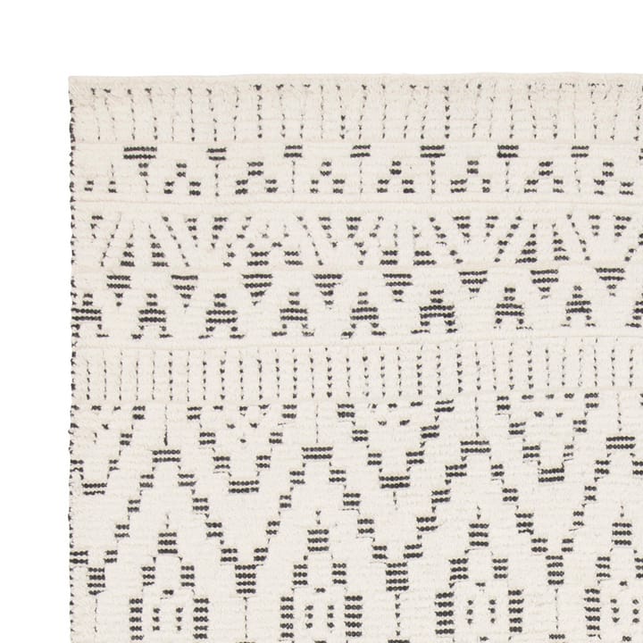 Alfombra de lana Zelbio 140x200 cm, White-black Linie Design