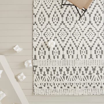 Alfombra de lana Zelbio 140x200 cm - White-black - Linie Design