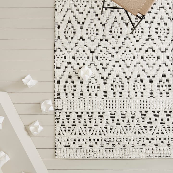 Alfombra de lana Zelbio 200x300 cm - White-black - Linie Design