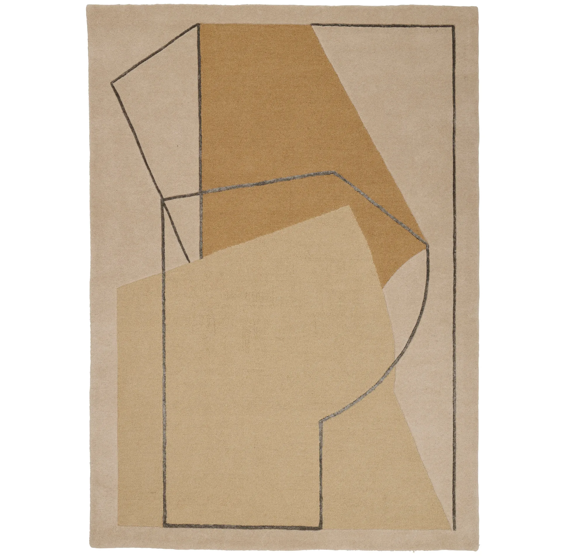 Alfombra Furbo 170x240 cm, Yellow Linie Design