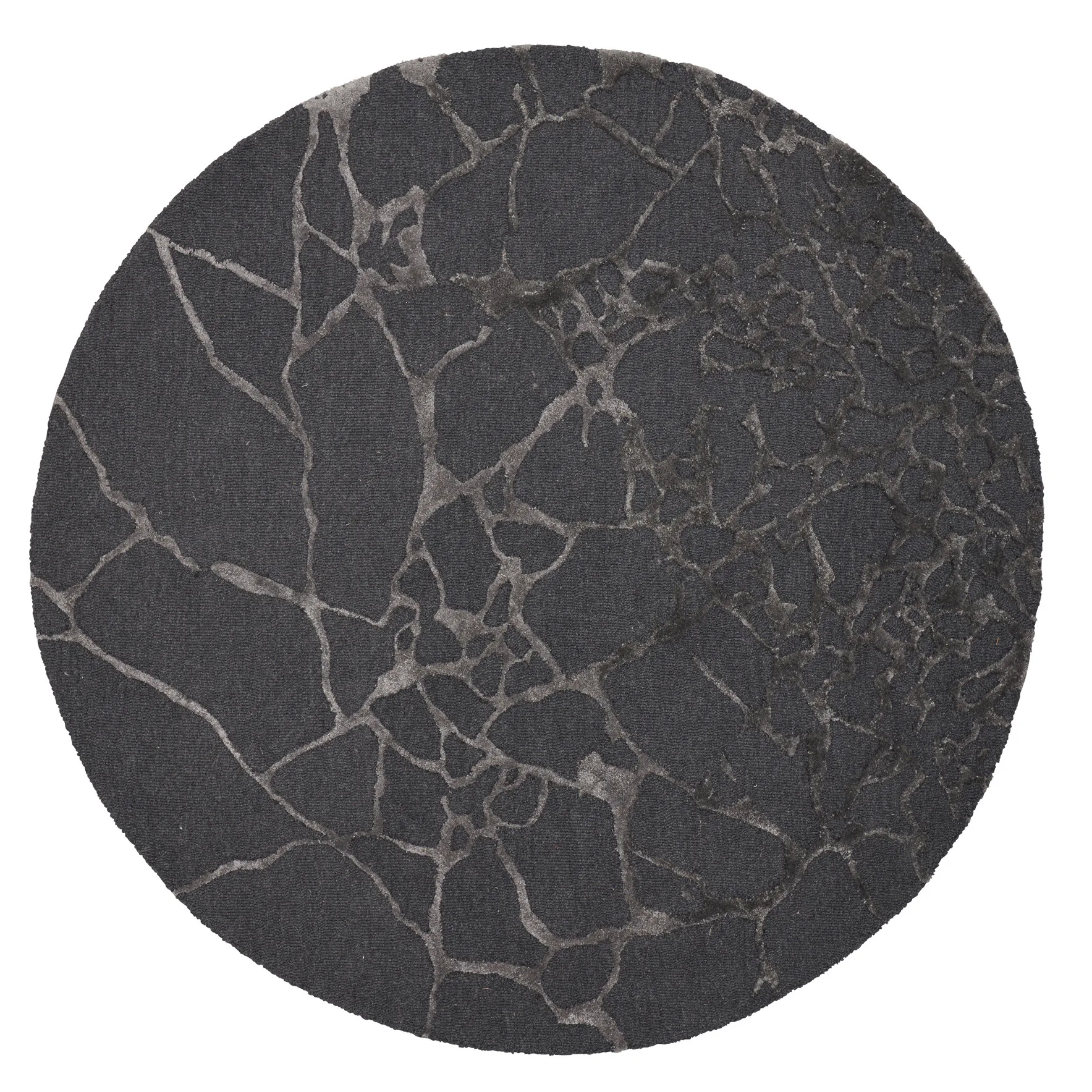 Alfombra Marmo Ø170 cm, Charcoal Linie Design