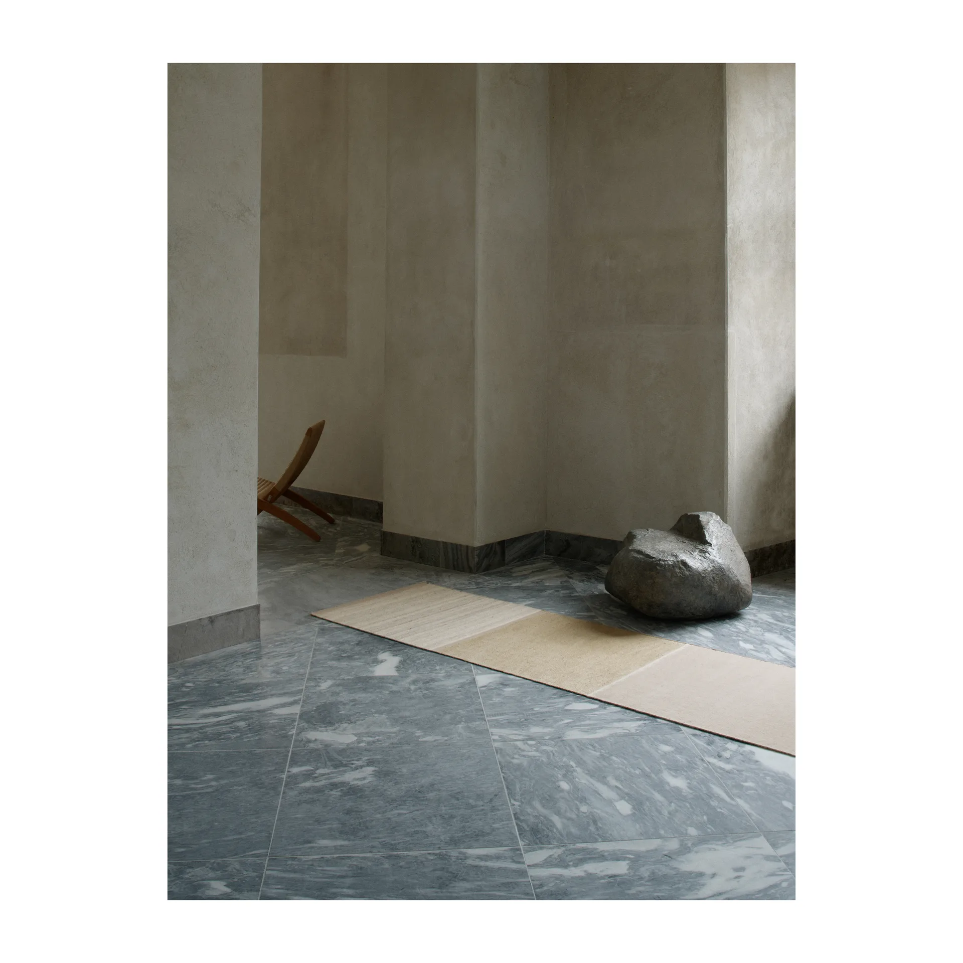 Alfombra Modest Ease 80x250 cm, Beige Linie Design