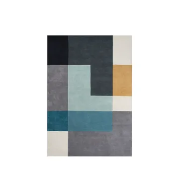 Alfombra Ometri - Aqua, 170x240 cm, aqua, 170x240 cm - Linie Design