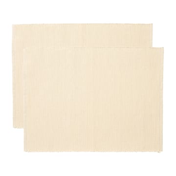 2 Manteles individuales Uni 35x46 cm - Beige cremoso - Linum