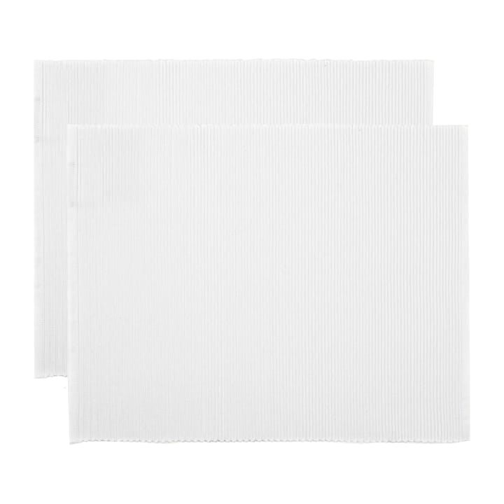 2 Manteles individuales Uni 35x46 cm - blanco - Linum