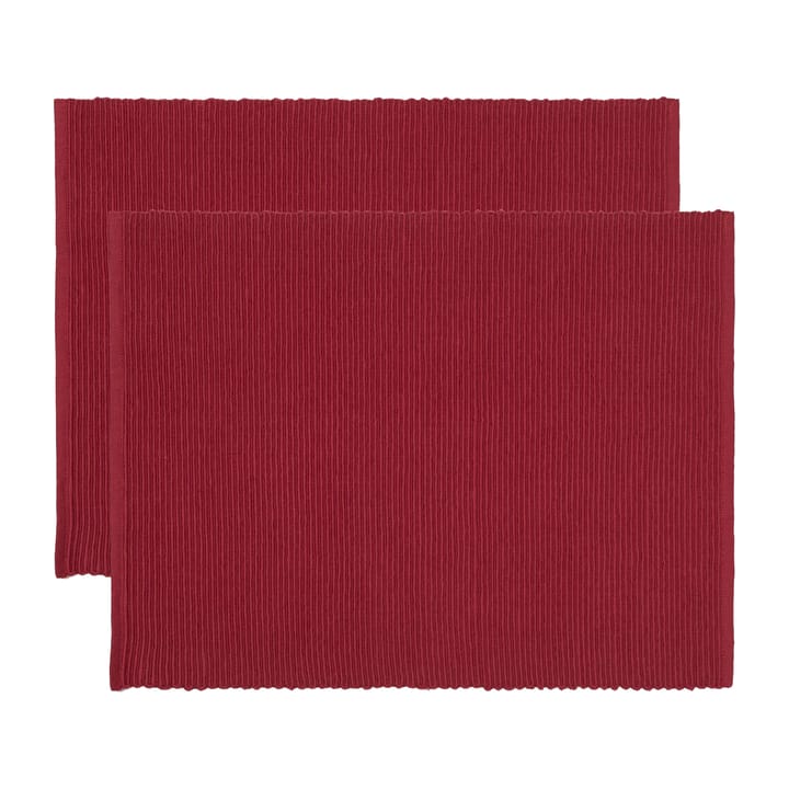 2 Manteles individuales Uni 35x46 cm - Rojo - Linum