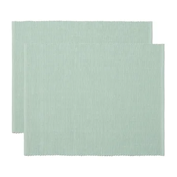 2 Manteles individuales Uni 35x46 cm - verde hielo - Linum