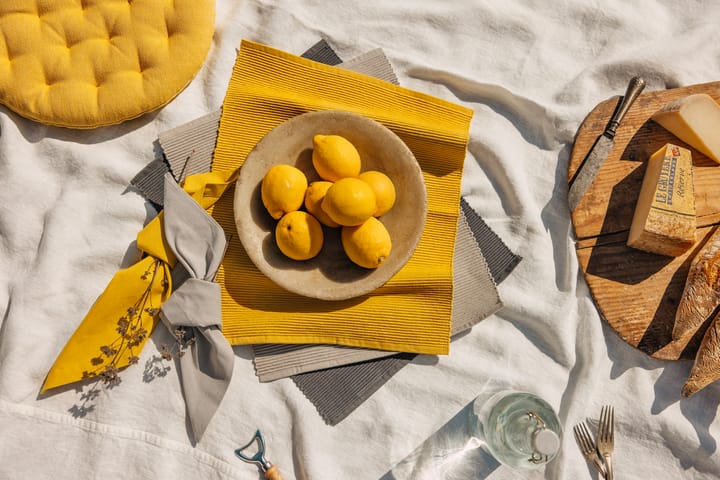 4 Manteles individuales Uni 35x46 cm, Amarillo mostaza Linum