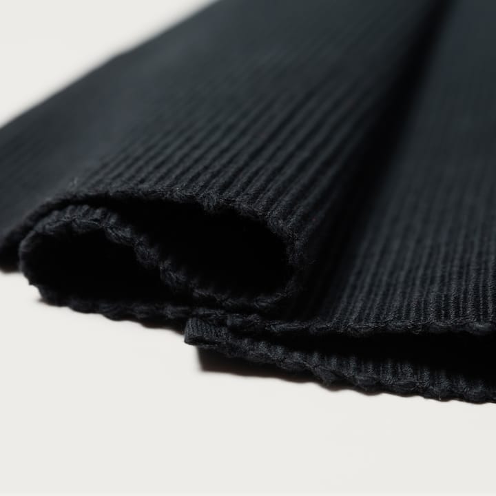 4 Manteles individuales Uni 35x46 cm, Negro Linum