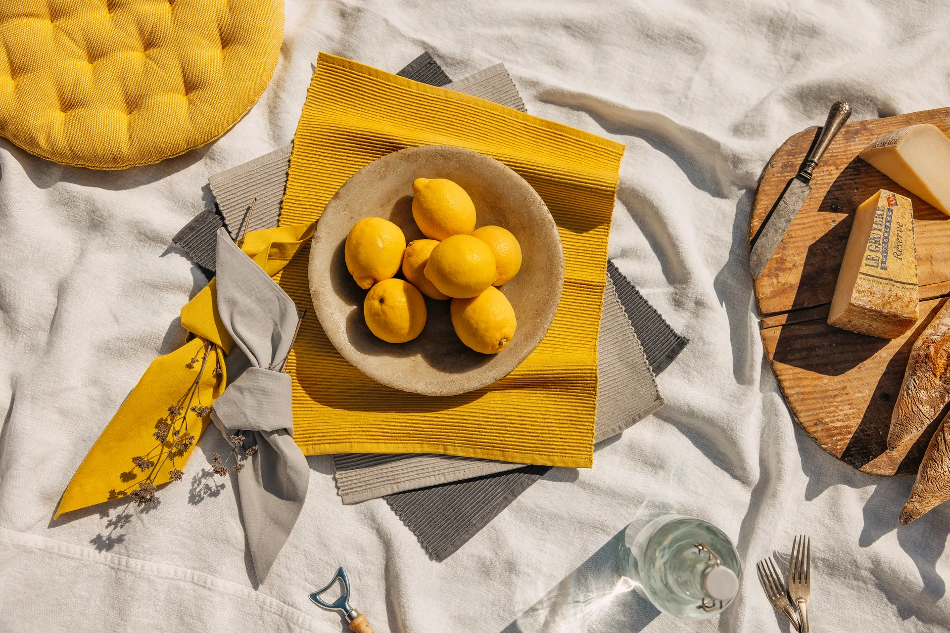 4 Servilletas Robert, Mostaza Linum