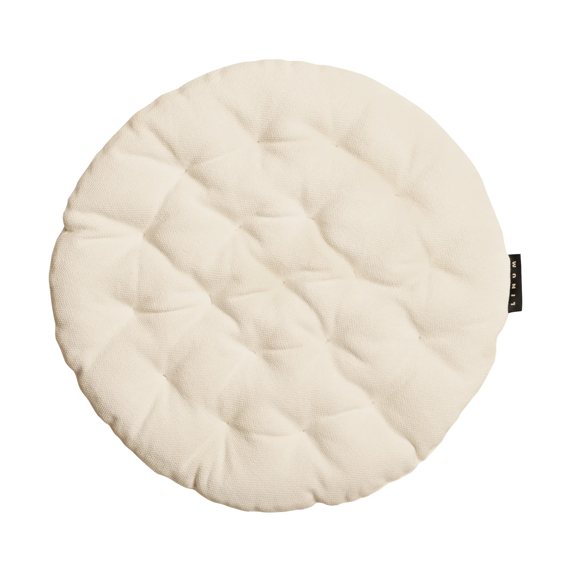 Cojín de silla Pepper Ø37 cm, Beige cremoso Linum
