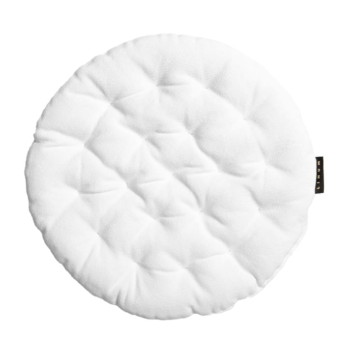 Cojín de silla Pepper Ø37 cm - blanco - Linum