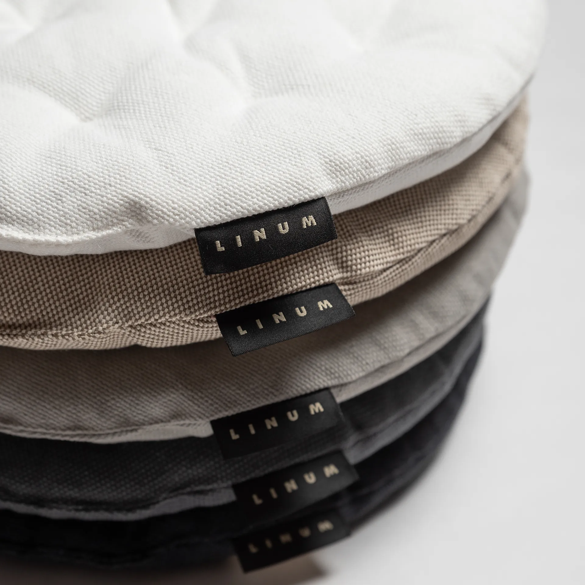 Cojín de silla Pepper Ø37 cm, Marrón bronce Linum