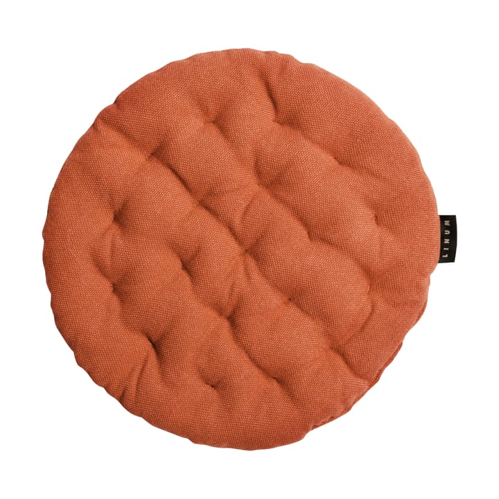 Cojín de silla Pepper Ø37 cm - Naranja óxido - Linum