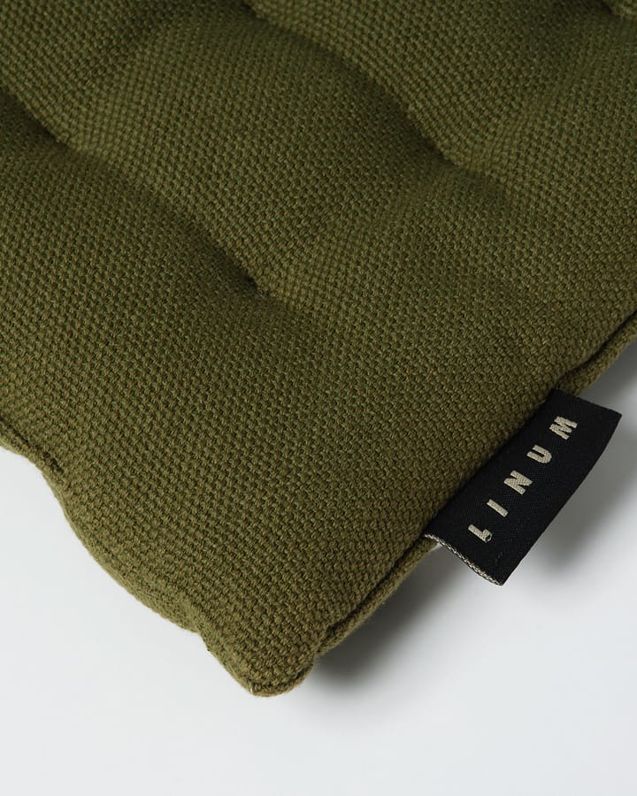 Cojín para silla Pepper 40x40 cm, verde oliva Linum
