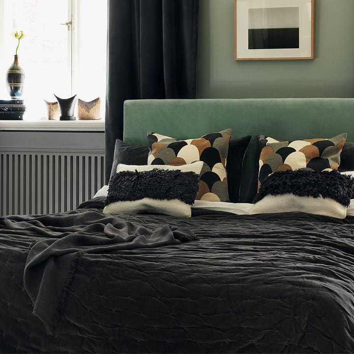 Colcha de cama Paolo 260x270 cm - gris oscuro - Linum
