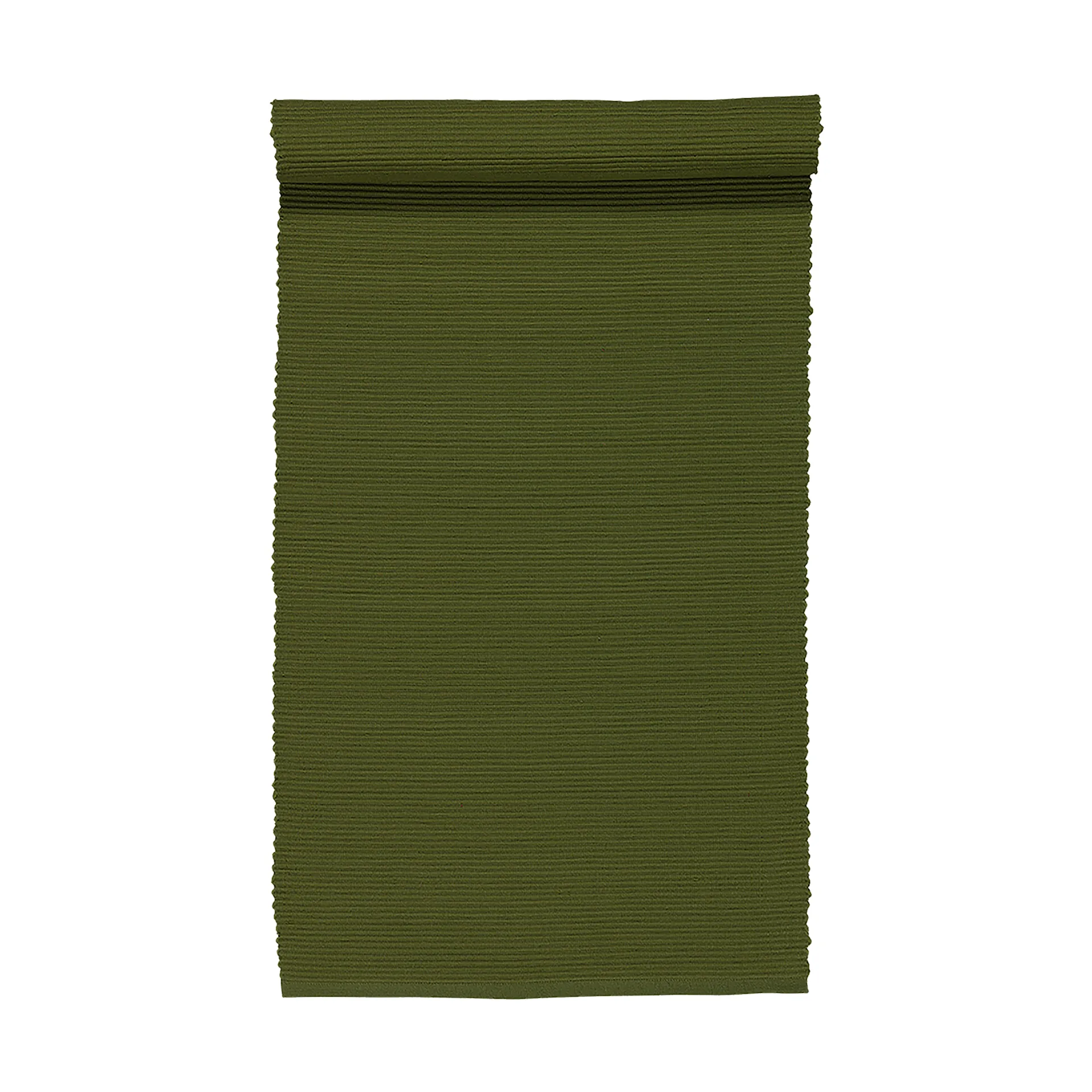 Corredor de mesa Uni 45x150 cm, Verde oliva oscuro Linum