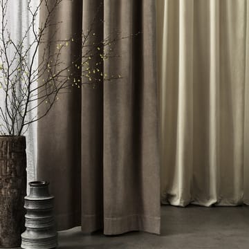 Cortina con banda Paolo - beige cremoso - Linum