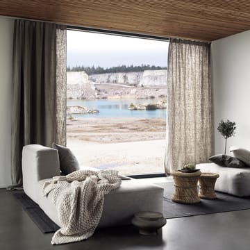 Cortina con banda West - beige - Linum