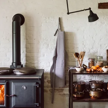 Delantal Emma - Gris granito - Linum