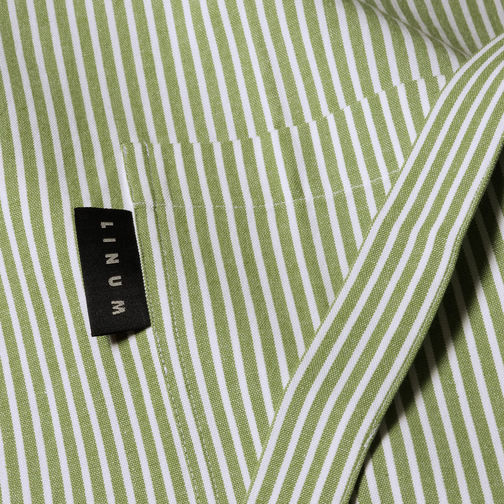 Delantal Emma, Verde musgo Linum