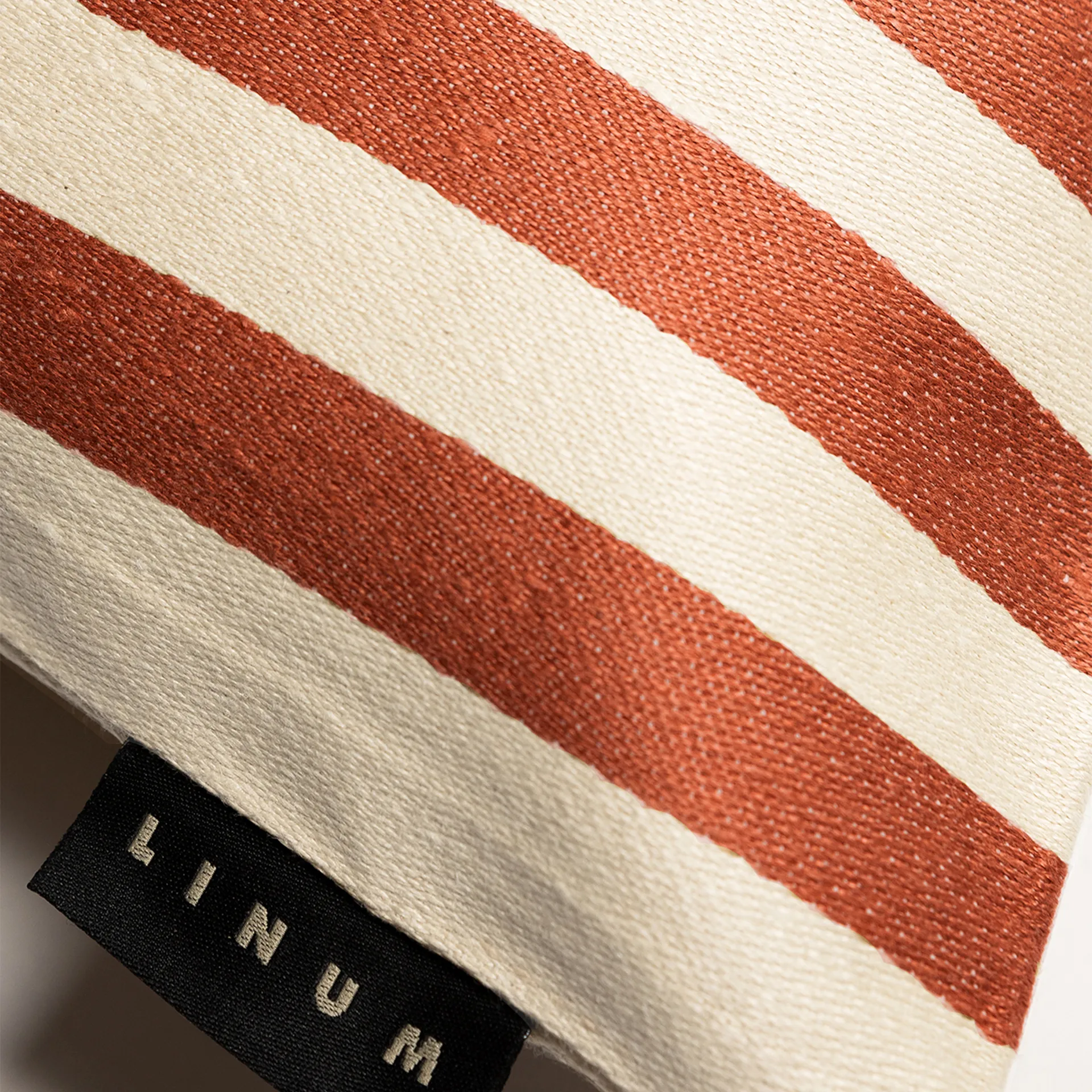 Funda de cojín Amalfi 35x50 cm, Naranja oxidado Linum