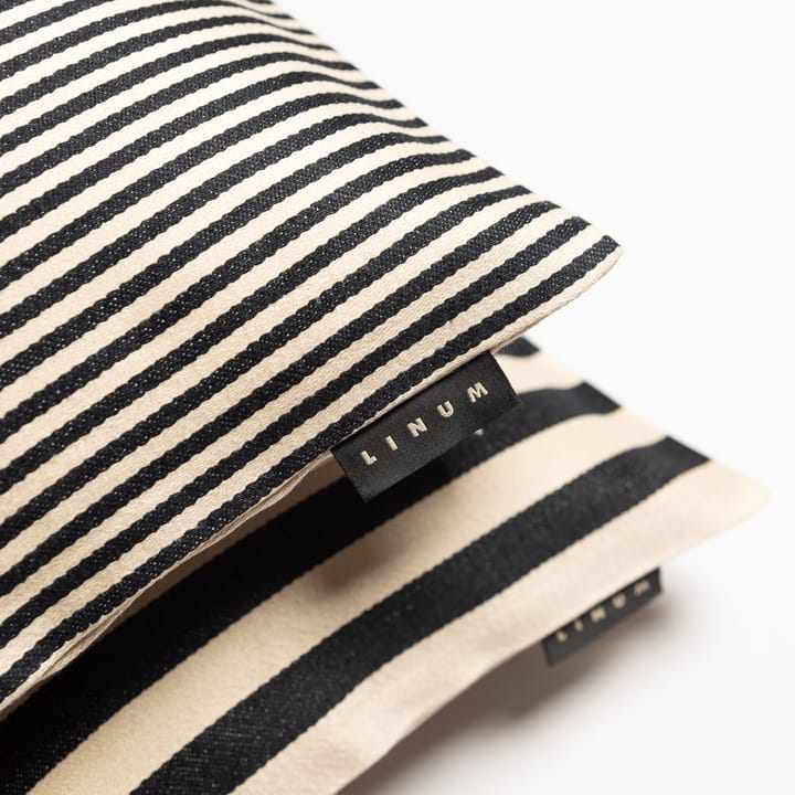 Funda de cojín Amalfi 35x50 cm, negro Linum