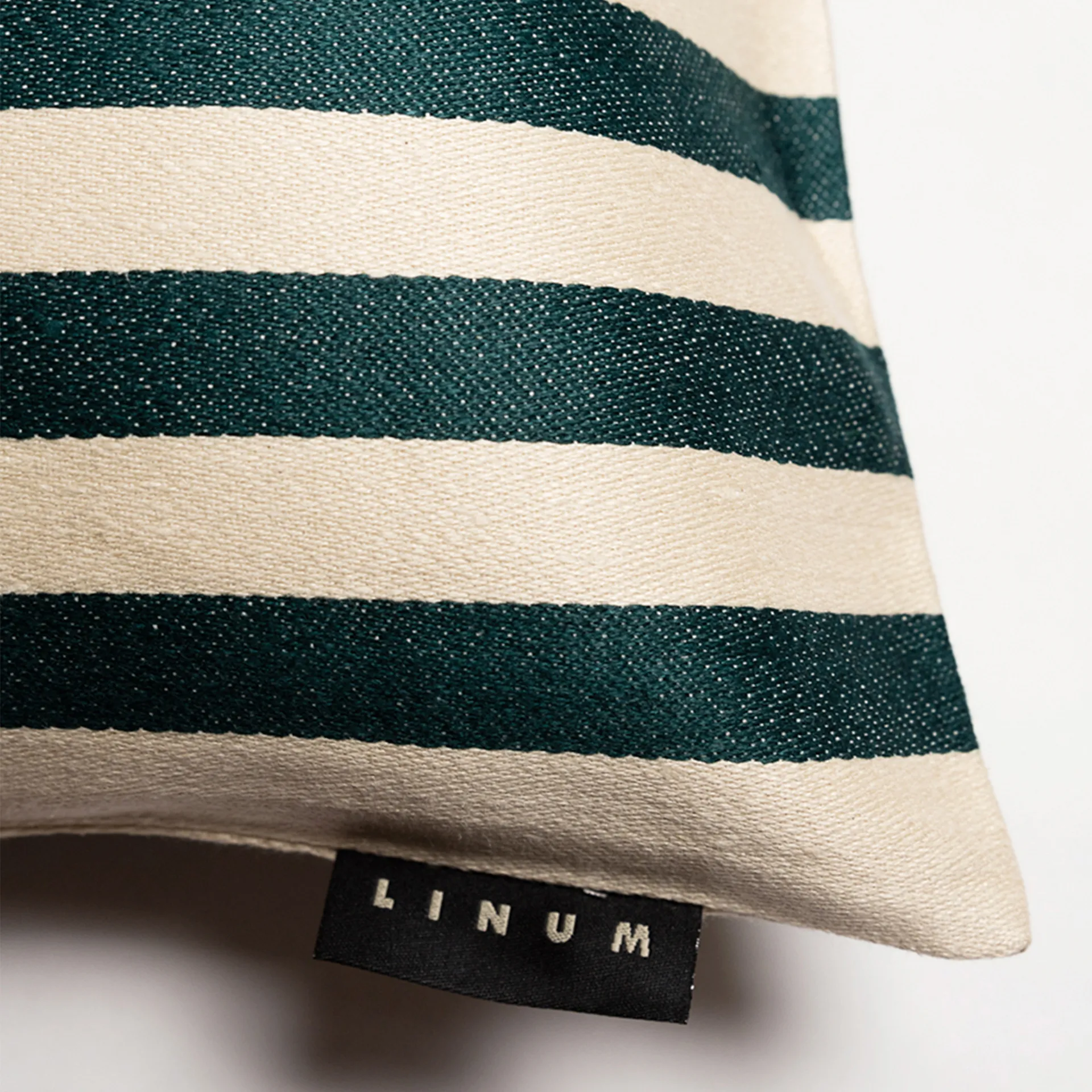 Funda de cojín Amalfi 35x50 cm, Verde esmeralda intenso Linum