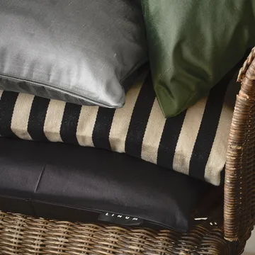 Funda de cojín Amalfi 35x50 cm - Verde esmeralda intenso - Linum