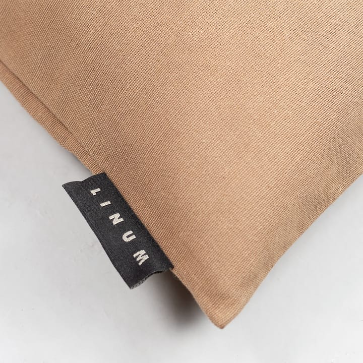 Funda de cojín Annabell 40x40 cm, Marrón camello Linum
