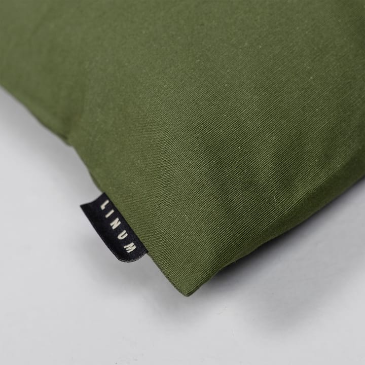 Funda de cojín Annabell 40x40 cm, Verde oliva oscuro Linum