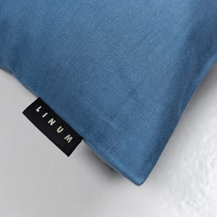 Funda de cojín Annabell 50x50 cm, Azul marino profundo Linum