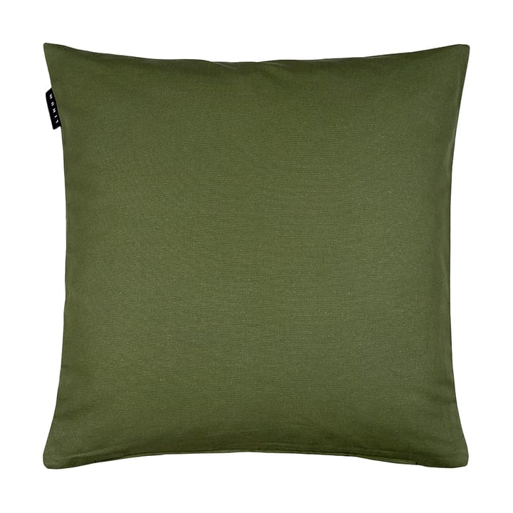 Funda de cojín Annabell 50x50 cm - Verde oliva oscuro - Linum