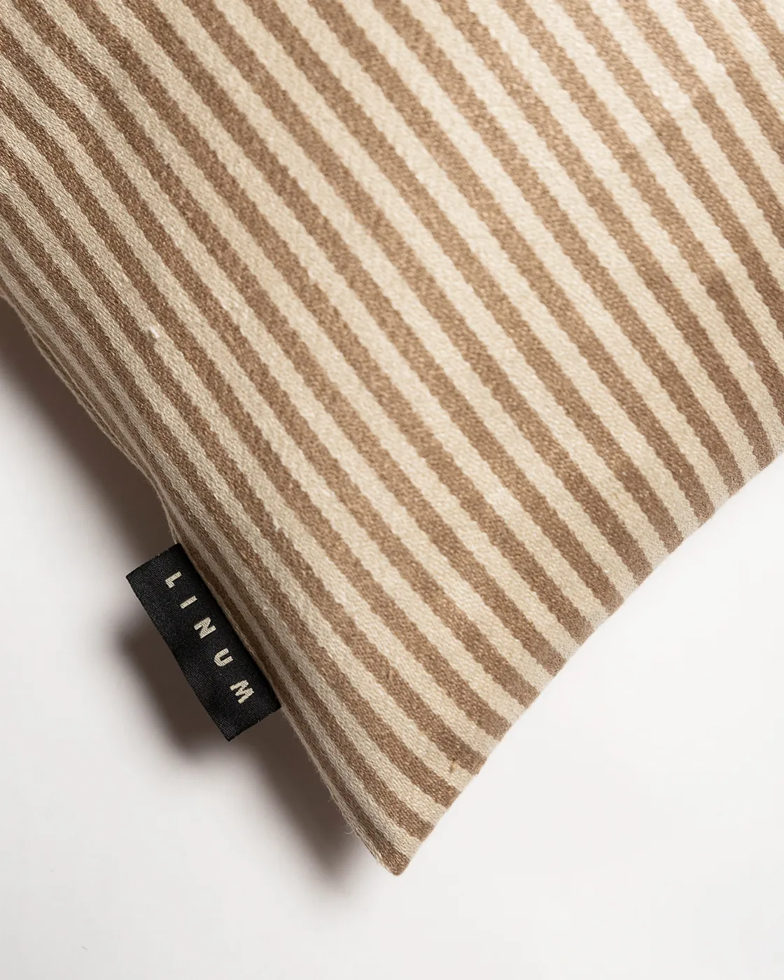 Funda de cojín Calcio 35x50 cm, Marrón camello Linum